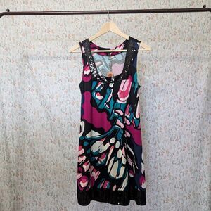 Express Butterfly Wing Sequin Trim Cocktail Dress, Size Small